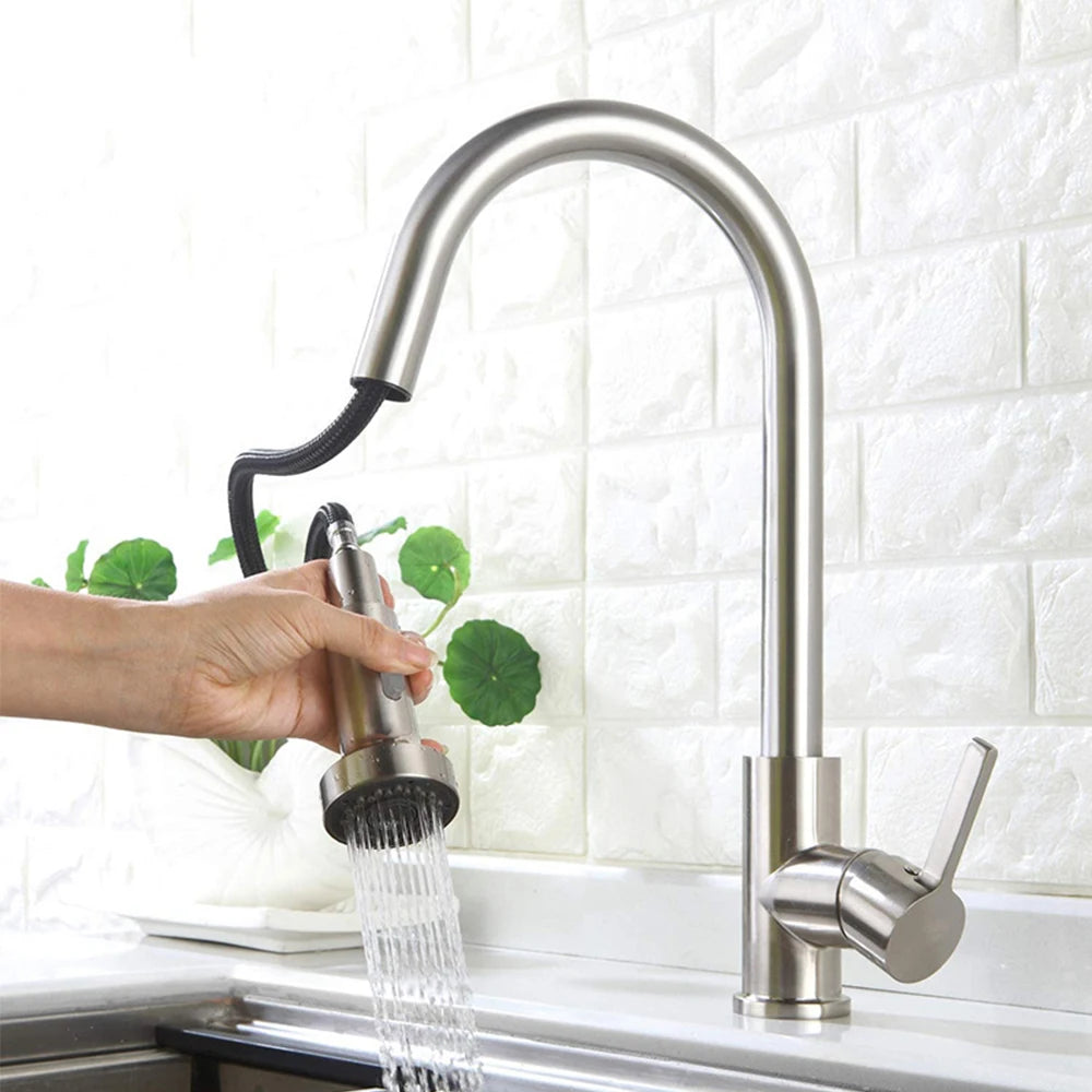 G1/2 Kitchen Faucet Pull-Out Sprayer - Replacement Nozzle for Easy Cleaning - Loovy # 