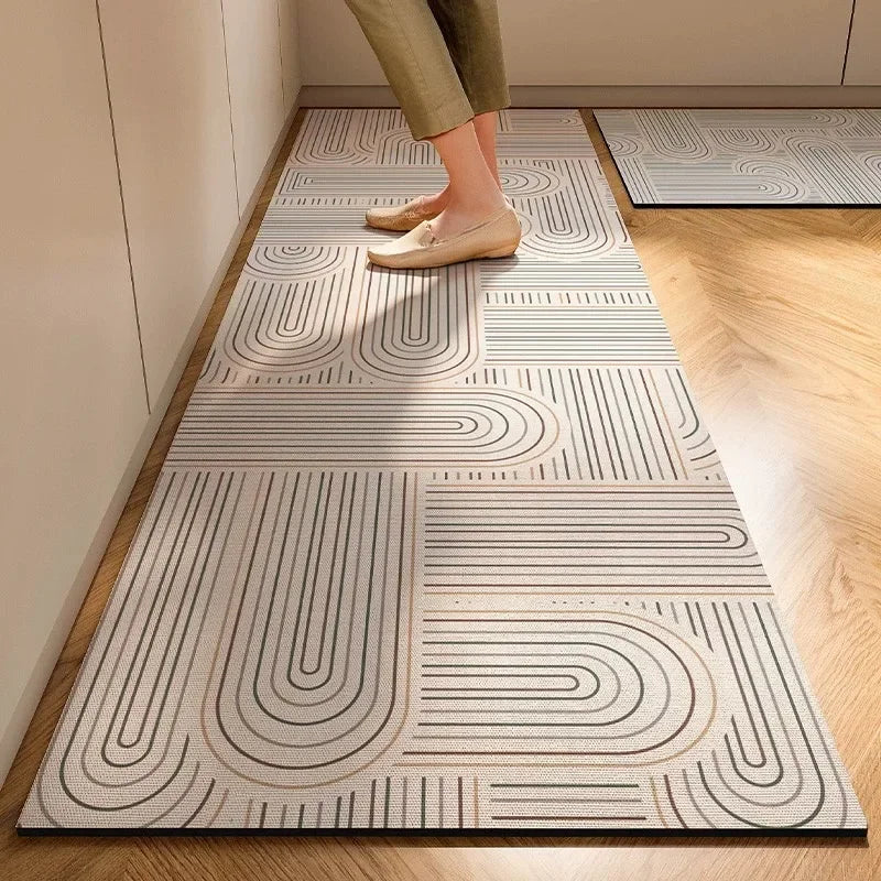 Soft Kitchen Diatomite Mud Floor Mat – Modern Anti-Slip and Absorbent Solution - Loovy # 