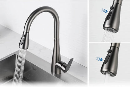G1/2 Kitchen Faucet Pull-Out Sprayer - Replacement Nozzle for Easy Cleaning - Loovy # 