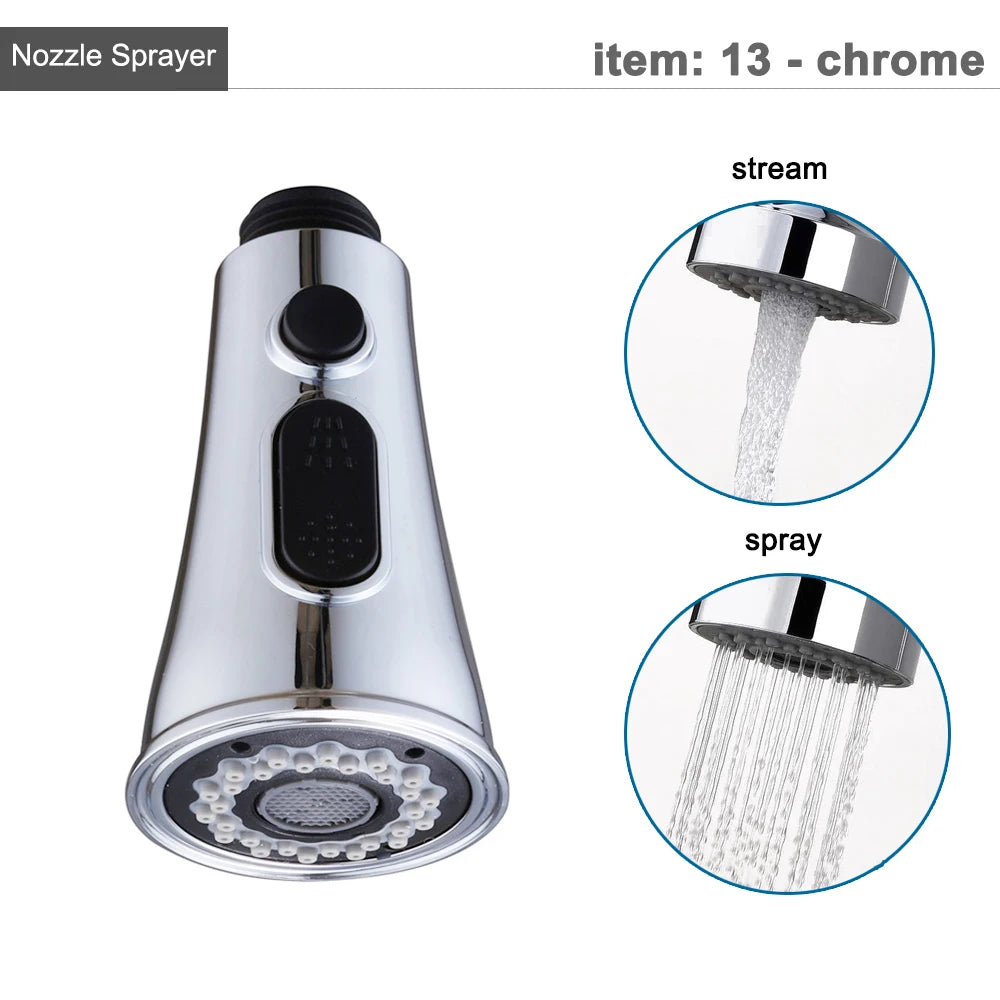 G1/2 Kitchen Faucet Pull-Out Sprayer - Replacement Nozzle for Easy Cleaning - Loovy