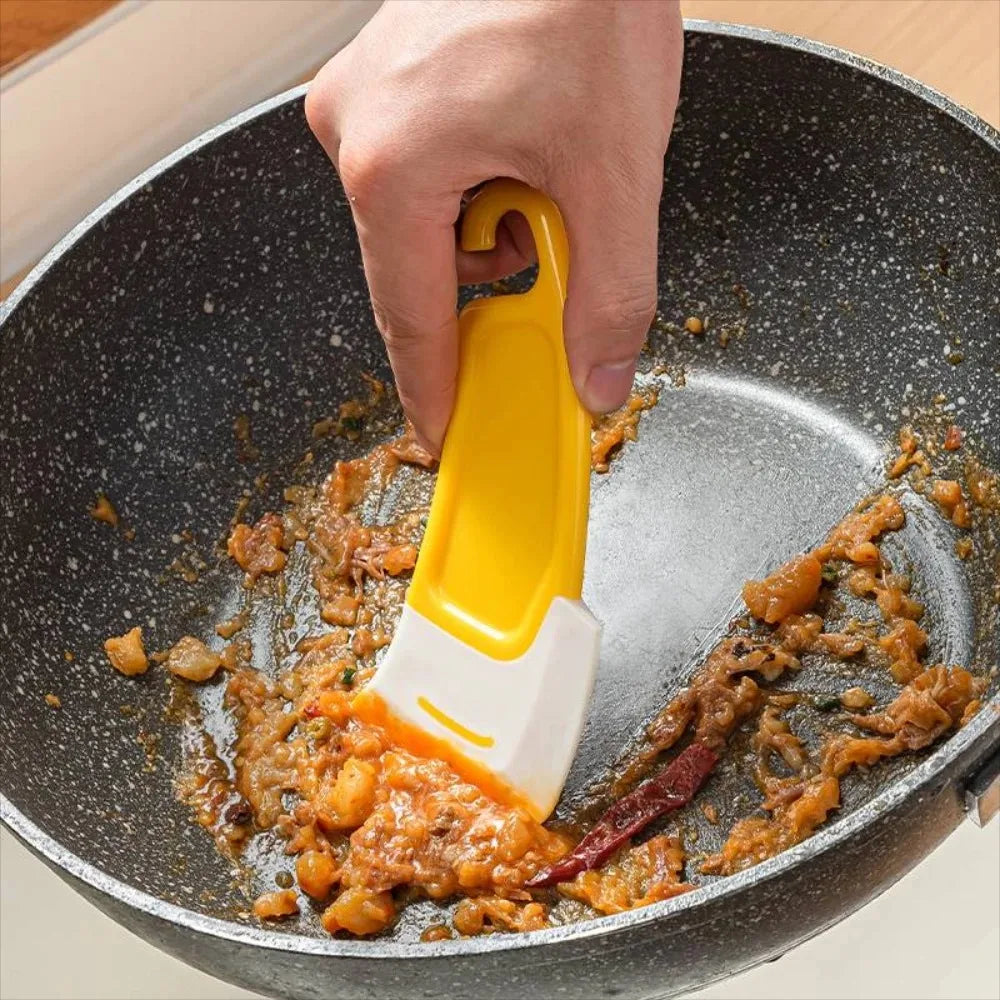 Silicone Spatula & Scraper - Multifunctional Kitchen Cleaning Tool - Loovy # 