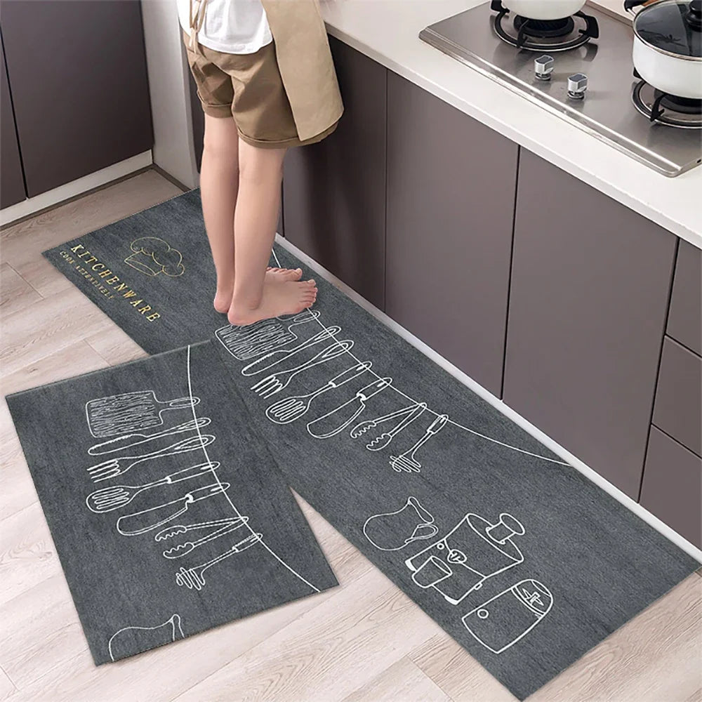 Soft Anti-Slip Kitchen Floor Mat, Carpet– Washable Long Hallway and Bedroom Rugs for Home Décor - Loovy # 