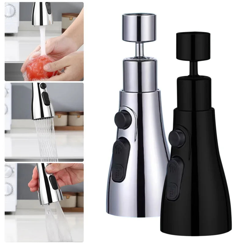 Elegant 360° Rotating Faucet Extender - Anti-Splash for Kitchen & Bathroom Sinks - Loovy # 