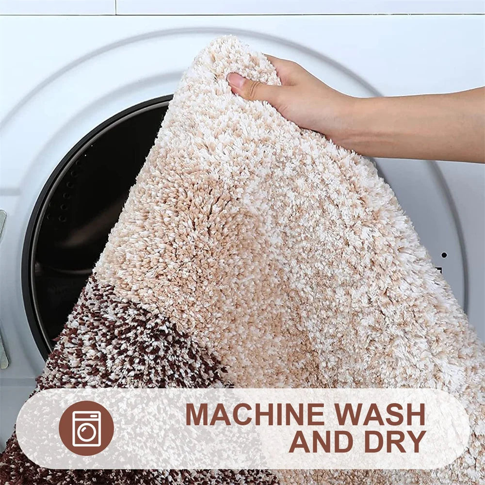Shaggy Microfiber Bath Mat – Super Absorbent and Non-Slip Bathroom Rug - Loovy # 