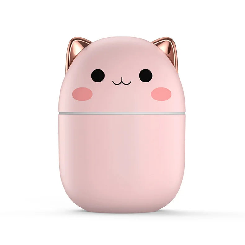 Portable 200ml Air Humidifier with Night Light – Kawaii Aroma Diffuser - Loovy # 