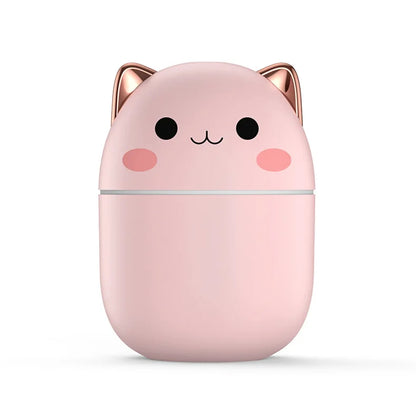 Portable 200ml Air Humidifier with Night Light – Kawaii Aroma Diffuser - Loovy # 