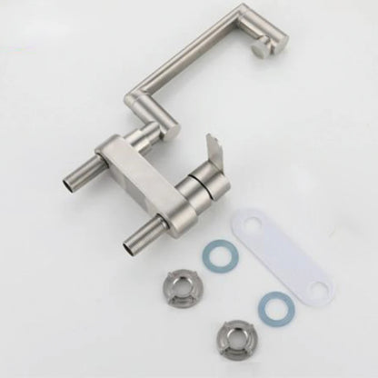 304 Stainless Steel Sink Faucet – Deck-Mounted, 360° Rotating Hot & Cold Mixer - Loovy # 