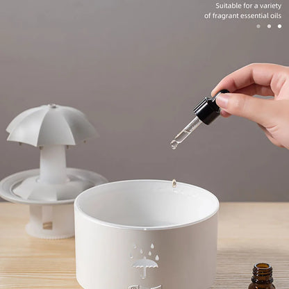 Raindrop Ultrasonic Aromatherapy Humidifier | Rotating Water Drop Aroma Diffuser with Remote Control - Loovy # 