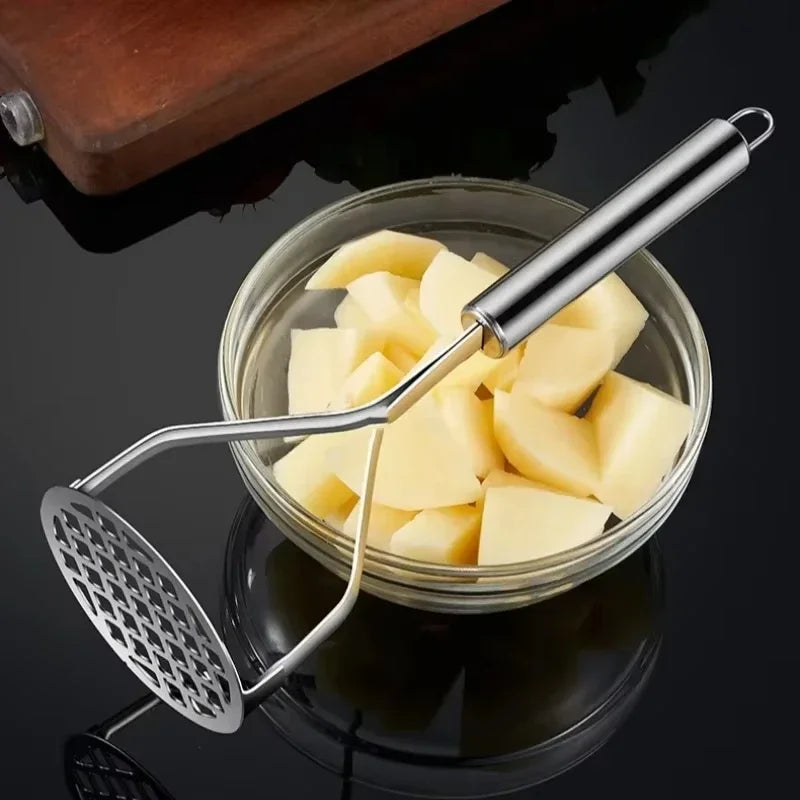 Stainless Steel Potato Masher - Durable & Easy-to-Use for Smooth Mashed Potatoes - Loovy # 