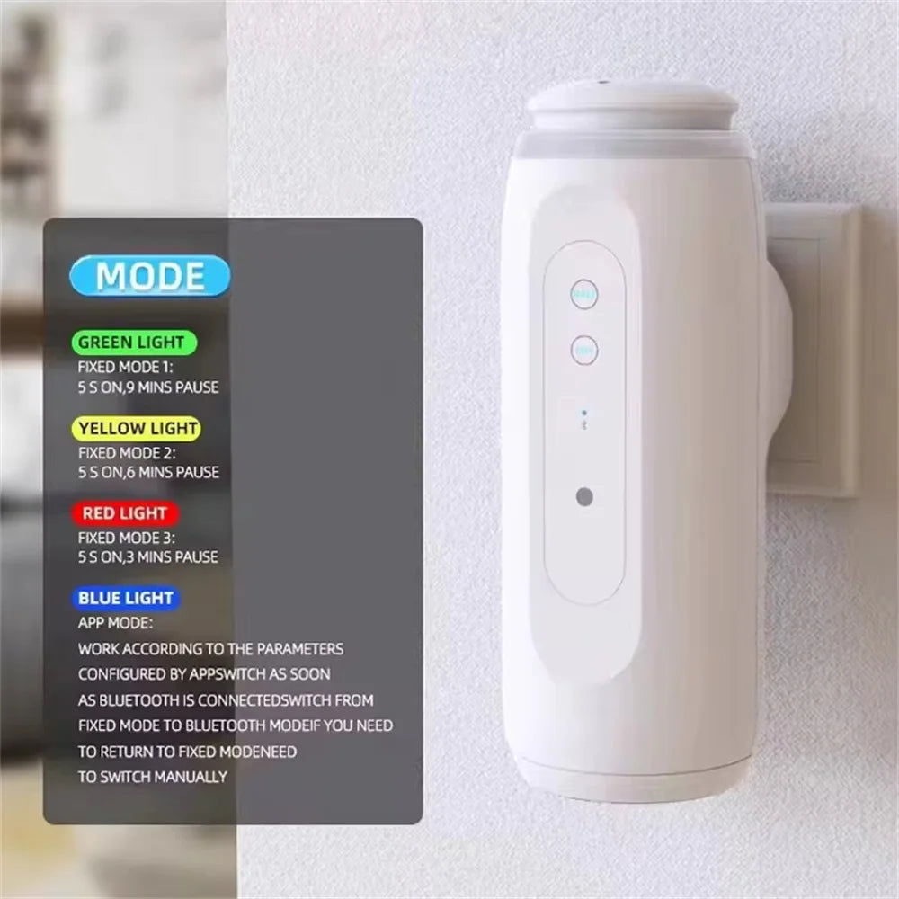 300m³ Wall Plug Aroma Diffuser – Smart Bluetooth-Controlled Fragrance Air Freshener - Loovy # 