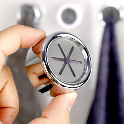 Self-Adhesive Towel Hooks - Wall Mounted for Bathroom & Kitchen - Loovy # 