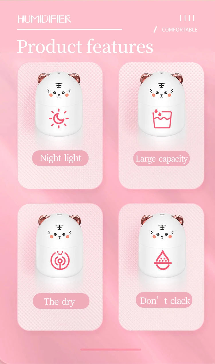 Adorable Mini Pet Humidifier: Enhance Your Space with Style and Comfort - Loovy # 