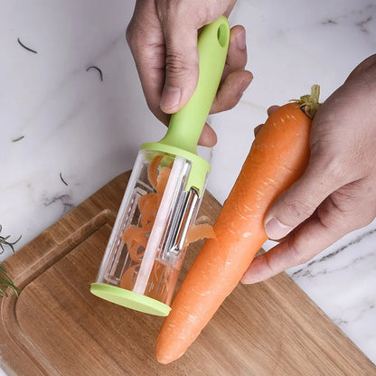 Multifunctional Peeler with Storage - Fish Scale Remover & Fruit/Vegetable Peeler - Loovy # 