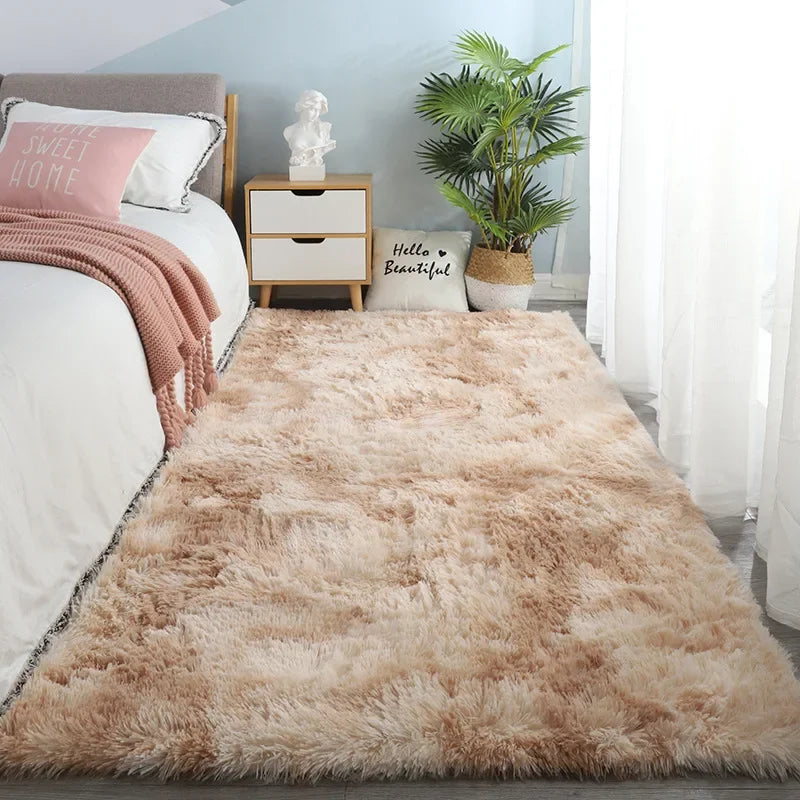 Modern Minimalist Rectangle Plush Carpet for Bedroom and Living Room - Loovy # 