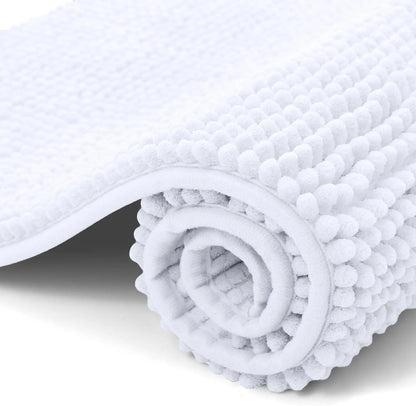 Chenille Bathroom Rug – Soft, Absorbent, and Non-Slip Bath Mat - Loovy # 