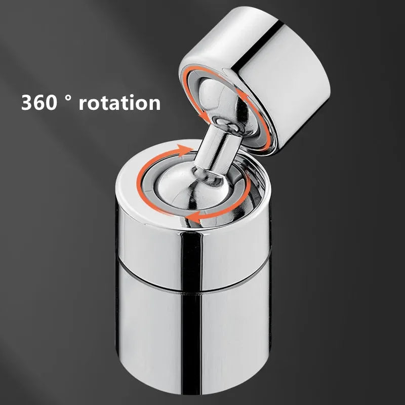 360° Swivel Faucet Spray Head – Rotatable Extension with Dual Modes for Water Saving - Loovy # 