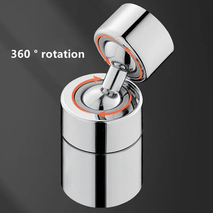 360° Swivel Faucet Spray Head – Rotatable Extension with Dual Modes for Water Saving - Loovy # 