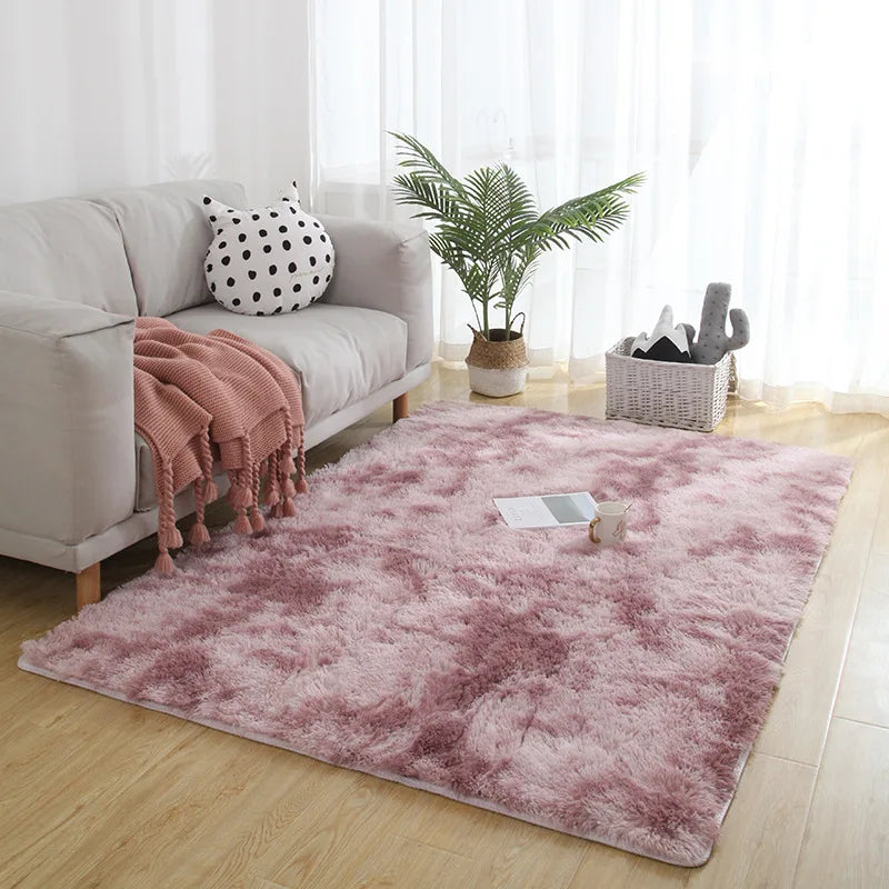 Modern Minimalist Rectangle Plush Carpet for Bedroom and Living Room - Loovy # 