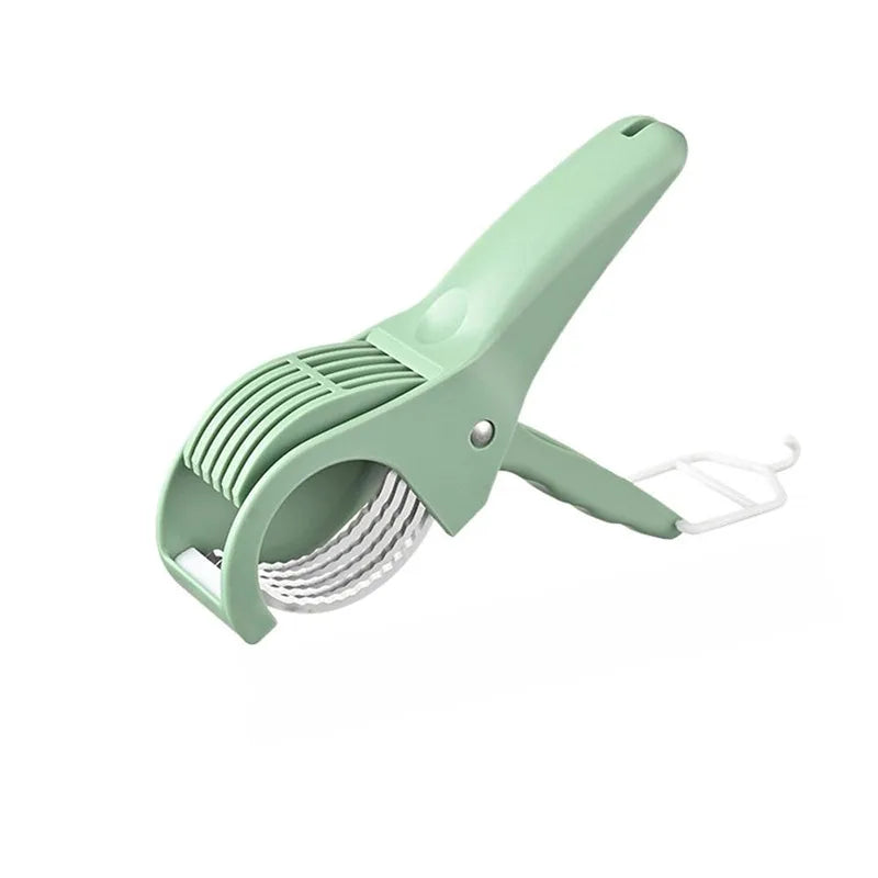 Portable Stainless Steel Salad Cutter - Chops Fruits & Vegetables Effortlessly - Loovy # 