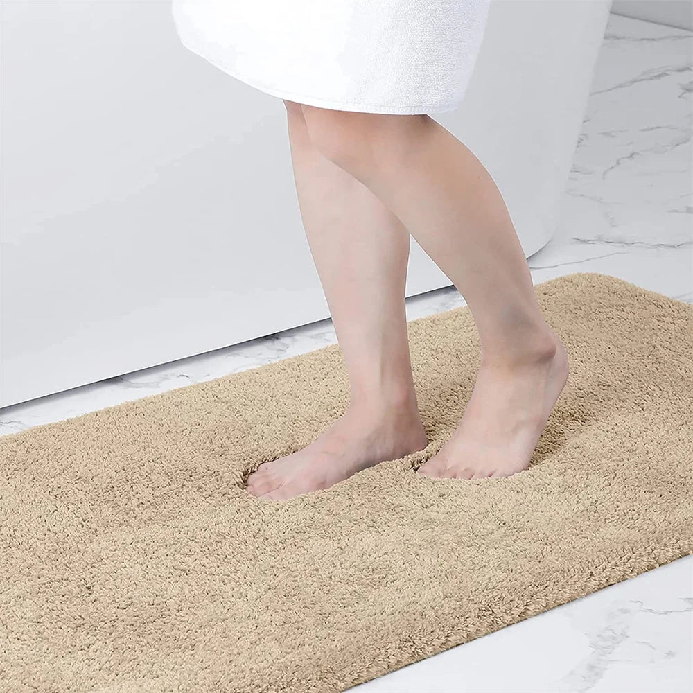 Shaggy Microfiber Bath Mat – Super Absorbent and Non-Slip Bathroom Rug - Loovy # 