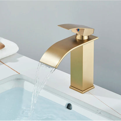 Waterfall Bathroom Basin Faucet – Elegant and Functional - Loovy # 