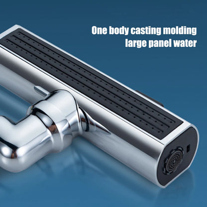 New Kitchen Waterfall Three-mode Universal Swivel Extension Faucet Splash-proof Nozzle Sink Multi-function - Loovy # 