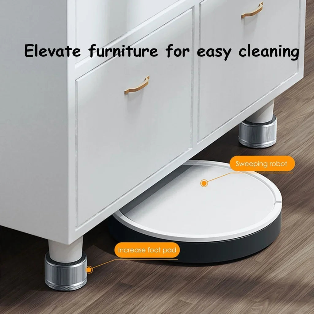 Adjustable Metal Furniture Leg Boosters – Anti-Slip and Shockproof Pads for Beds, Sofas, and Appliances - Loovy # 