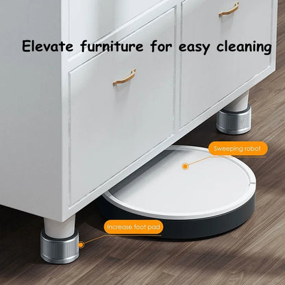Adjustable Metal Furniture Leg Boosters – Anti-Slip and Shockproof Pads for Beds, Sofas, and Appliances - Loovy # 