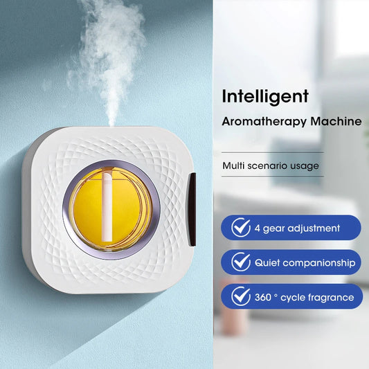 60㎡ Oil Aromatherapy Diffuser – Wall-Mounted & Desktop Air Purifying Machine with Colorful Night Light - Loovy # 