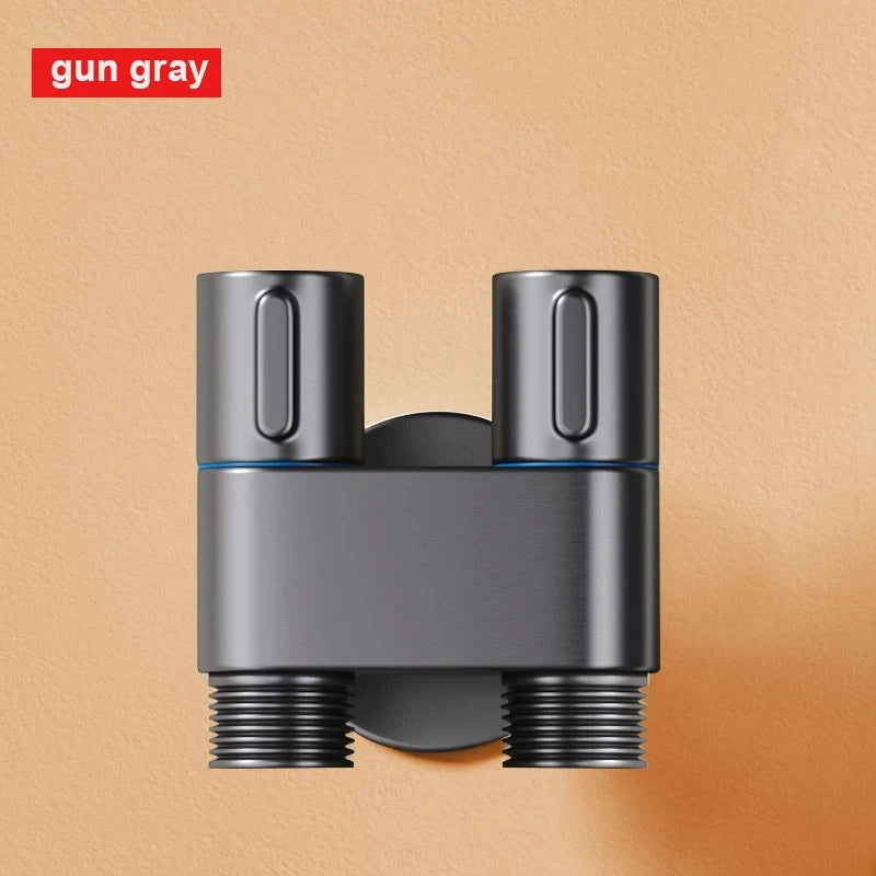 Zinc Alloy Wall-Mount Toilet Bidet Sprayer Set with Dual Outlet - Loovy # 