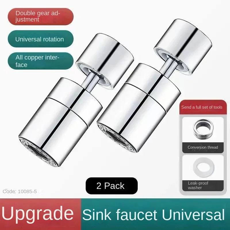 360° Rotating Faucet Extender with Anti-Splash - For Bathroom & Kitchen Sinks - Loovy # 