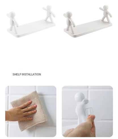 Self-Adhesive Shelf Organizer - Bathroom, Kitchen & More - Loovy # 