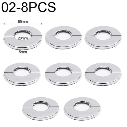Decorative Stainless Steel Faucet Cover – Self-Adhesive Water Pipe Wall Hole Covers for Bathroom & Kitchen - Loovy # 