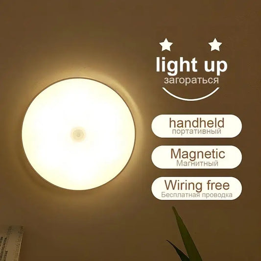 LED Smart Motion Sensor Night Lights – Wireless Magnetic Cabinet Lighting - Loovy # 
