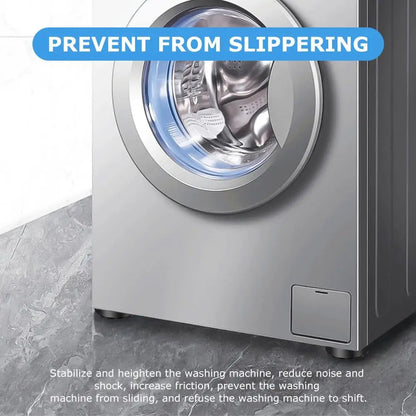 4 Pack Anti-Vibration Washing Machine Pads - Reduces Noise & Protects Floors - Loovy # 