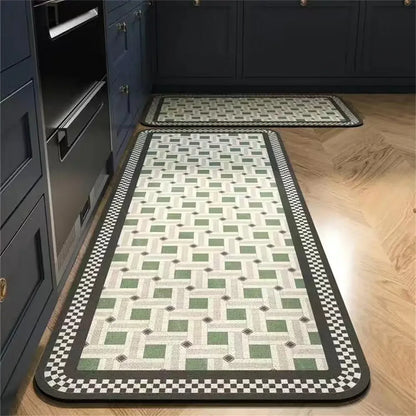 Non-Slip Crystal Velvet Kitchen Mat for Home, Living Room, and Bedroom, Carpet - Loovy # 