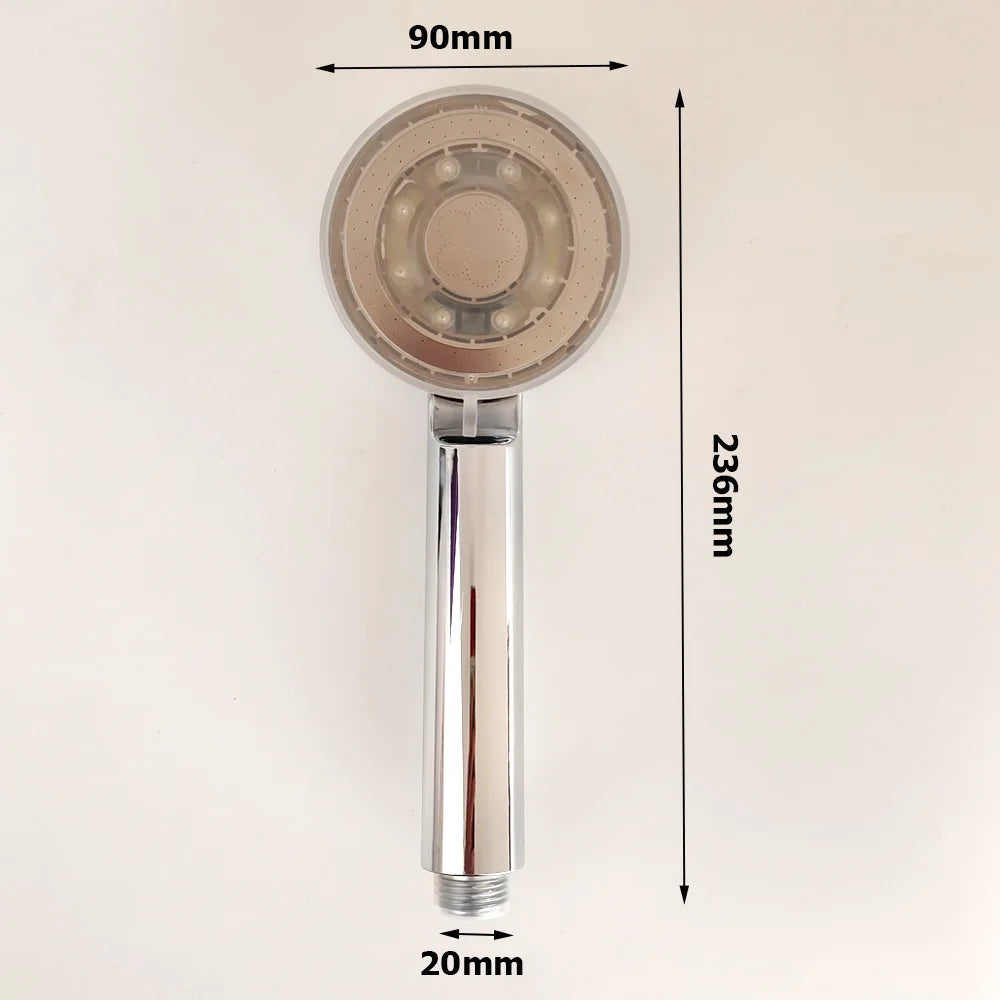 5-Mode LED Shower Head with Temperature Control - High Pressure & Water-Saving - Loovy # 