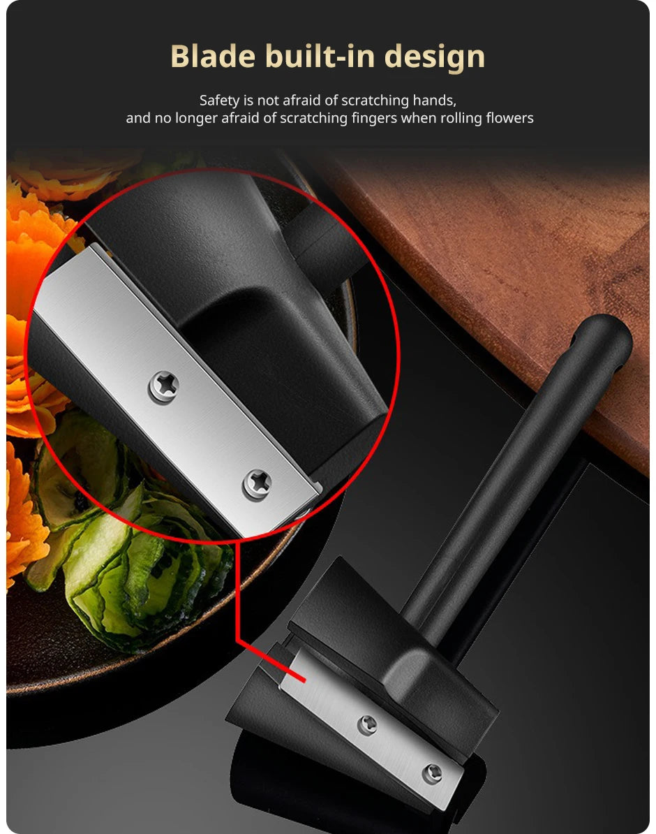 Fruit & Vegetable Flower Cutter - Create Beautiful Garnishes & Decorations - Loovy # 