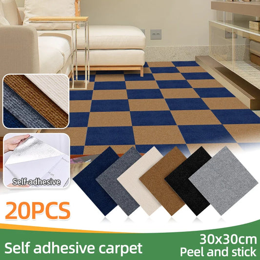 20pcs Peel-and-Stick Removable Carpet Floor Stickers – Stylish and Practical Flooring Solution - Loovy # 