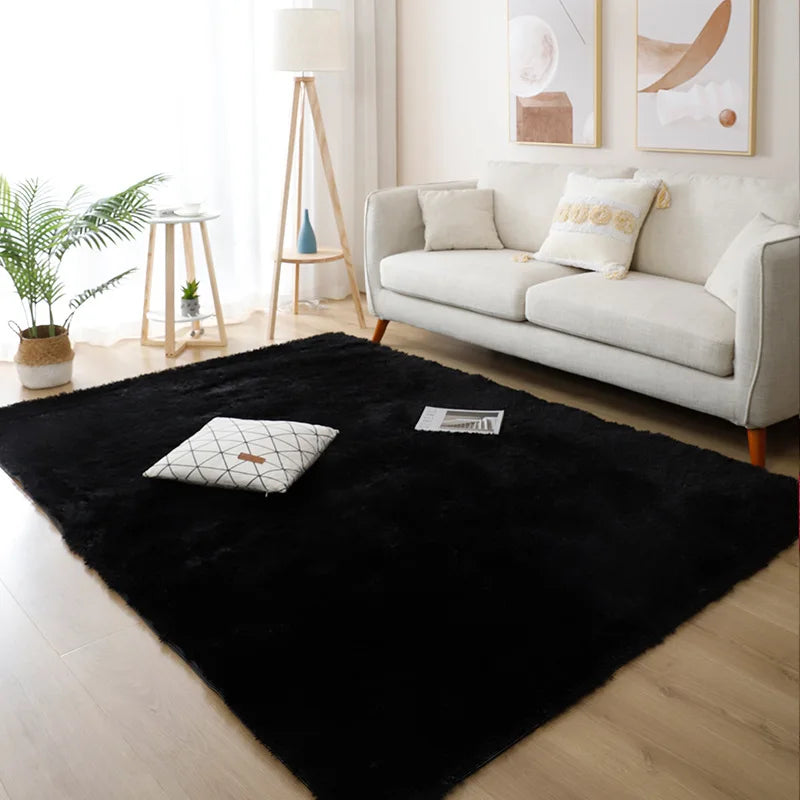 Fluffy Non-Slip Carpet – Modern Bedroom & Living Room Rug for Home Décor - Loovy # 