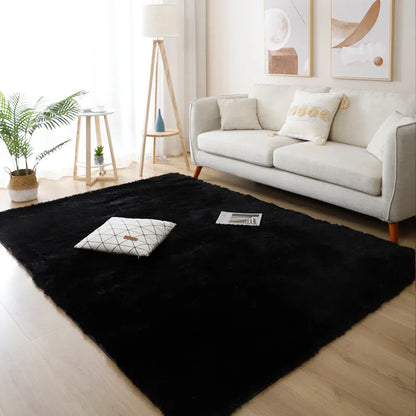 Fluffy Non-Slip Carpet – Modern Bedroom & Living Room Rug for Home Décor - Loovy # 