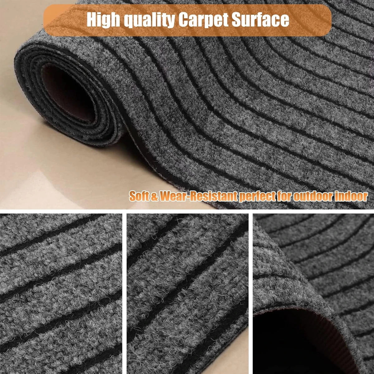Washable Non-Slip Carpet for Kitchens, Bathrooms, entrance، and Hallways - Loovy # 