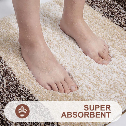 Shaggy Microfiber Bath Mat – Super Absorbent and Non-Slip Bathroom Rug - Loovy # 
