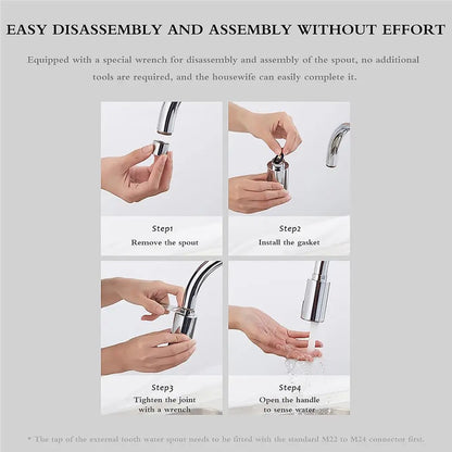 Intelligent Touchless Faucet Adapter with Sensor Technology - Loovy # 