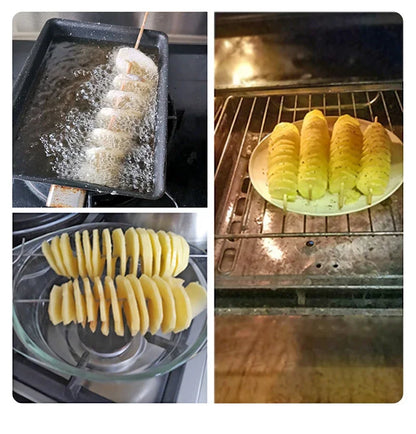 Whirlwind Potato Spiral Cutter - Creates Perfect Spiral Potato Slices - Loovy # 