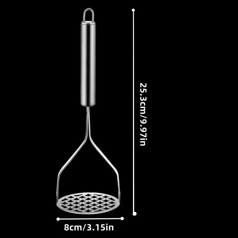 Stainless Steel Potato Masher - Durable & Easy-to-Use for Smooth Mashed Potatoes - Loovy # 