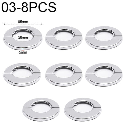 Decorative Stainless Steel Faucet Cover – Self-Adhesive Water Pipe Wall Hole Covers for Bathroom & Kitchen - Loovy # 