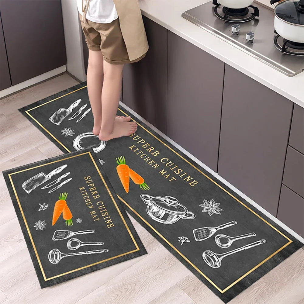 Soft Anti-Slip Kitchen Floor Mat, Carpet– Washable Long Hallway and Bedroom Rugs for Home Décor - Loovy # 