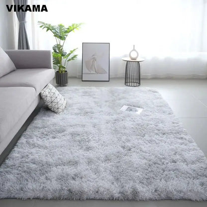 Modern Minimalist Luxury Living Room Carpet - Silk Wool Non-Slip Rug - Loovy # 