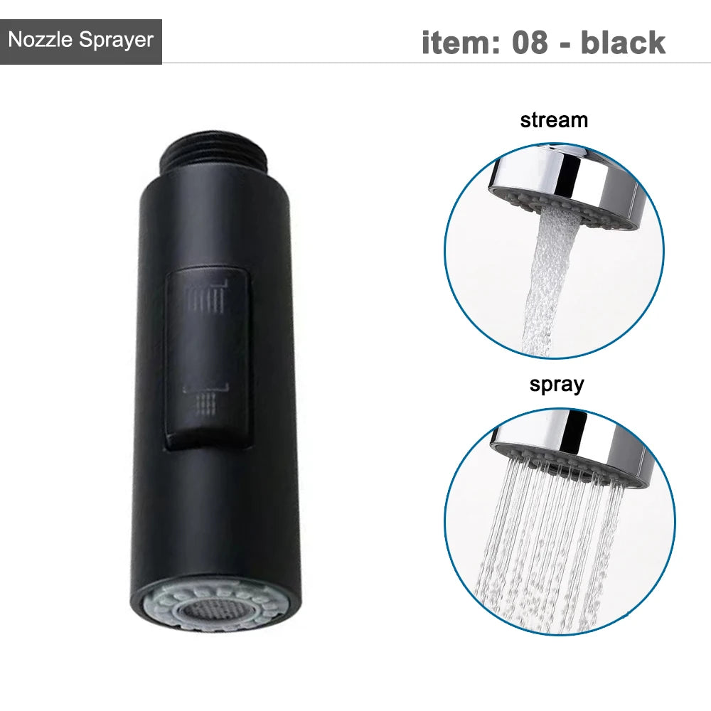 G1/2 Kitchen Faucet Pull-Out Sprayer - Replacement Nozzle for Easy Cleaning - Loovy